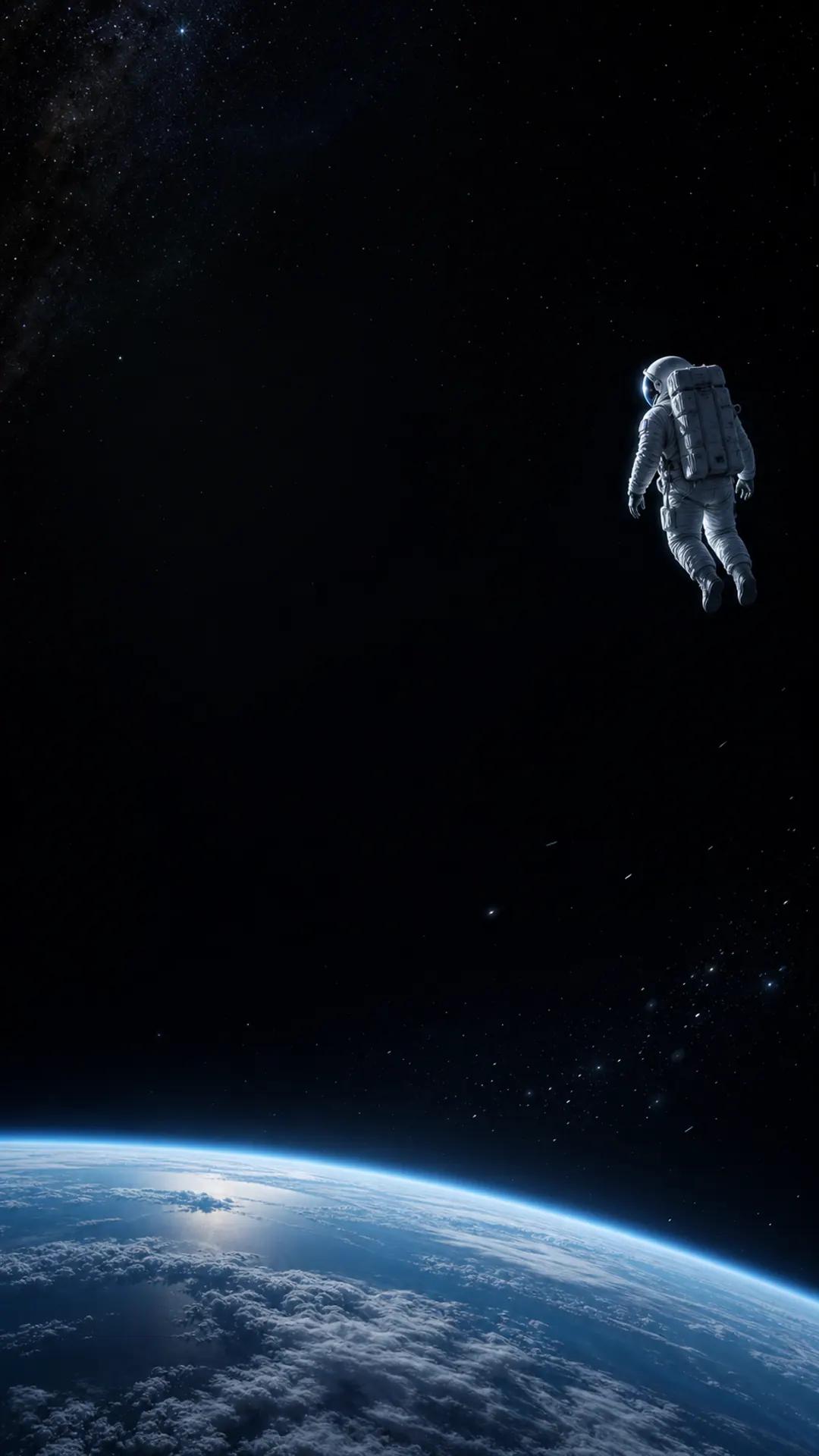 Tema Astronauta em Órbita disponível no Perfil.app